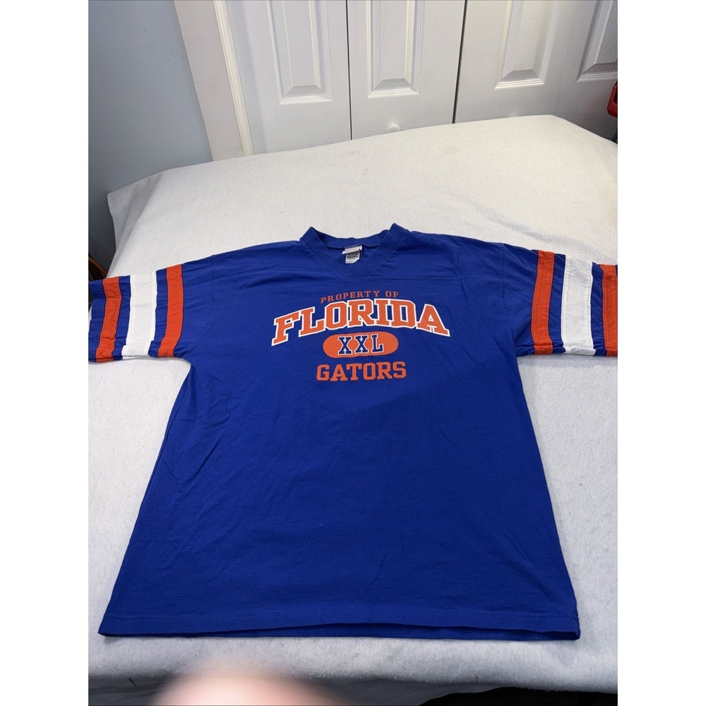 Vintage Y2K Florida Gators Jersey Shirt Mens XXL Blue Football Tee Cadre Athleti